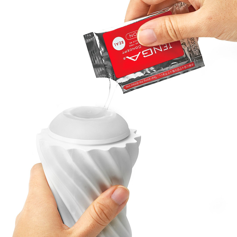 Мастурбатор Tenga FLEX Silky Белый Мастурбатор Tenga FLEX Silky Белый