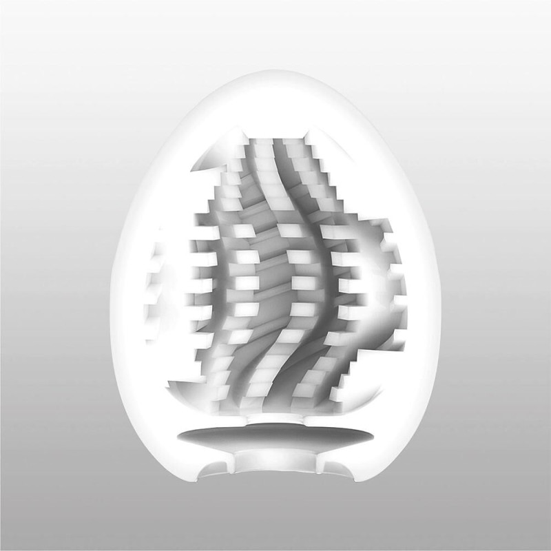 Мастурбатор-яйцо Tenga Egg Tornado со спирально-геометрическим рельефом Мастурбатор-яйцо Tenga Egg Tornado со спирально-геометрическим рельефом