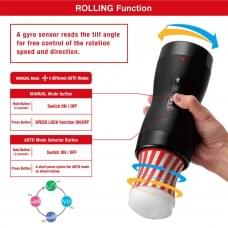 Автоматический мастурбатор Tenga VACUUM GYRO ROLLER, ротация и вакуум, совместимый с Tenga Cup