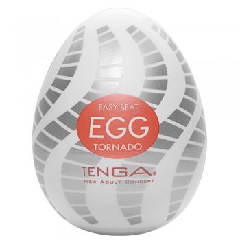 Мастурбатор-яйцо Tenga Egg Tornado со спирально-геометрическим рельефом