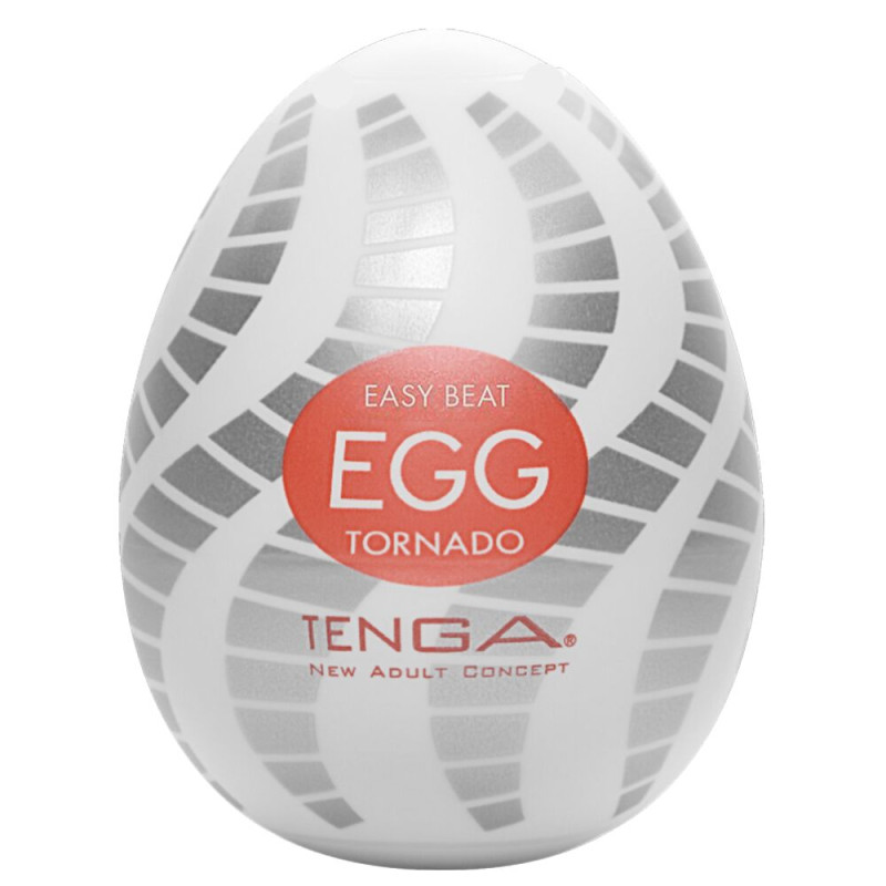 Мастурбатор-яйцо Tenga Egg Tornado со спирально-геометрическим рельефом Мастурбатор-яйцо Tenga Egg Tornado со спирально-геометрическим рельефом