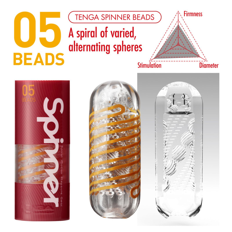 Мастурбатор Tenga Spinner 05 Beads с упругой стимулирующей спиралью внутри Мастурбатор Tenga Spinner 05 Beads с упругой стимулирующей спиралью внутри