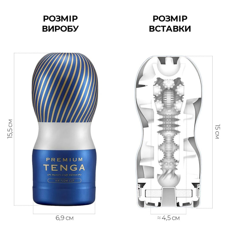 Мастурбатор Tenga Premium Air Flow Cup (24 воздушные камеры внутри)