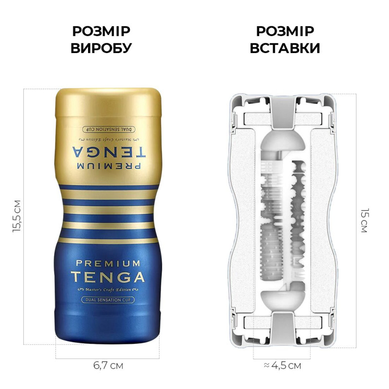 Мастурбатор Tenga Premium Dual Sensation Cup двусторонний
