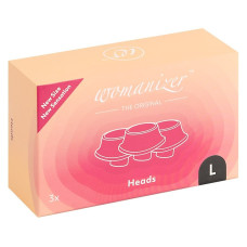 Змінні насадки Womanizer Premium, Classic, Liberty, Starlet - L, Чорні, 3 шт