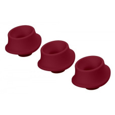 Змінні насадки Womanizer Premium, Classic, Liberty, Starlet - L, Бордові, 3 шт