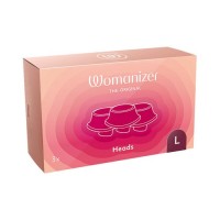 Змінні насадки Womanizer Premium, Classic, Liberty, Starlet - L, Бордові, 3 шт