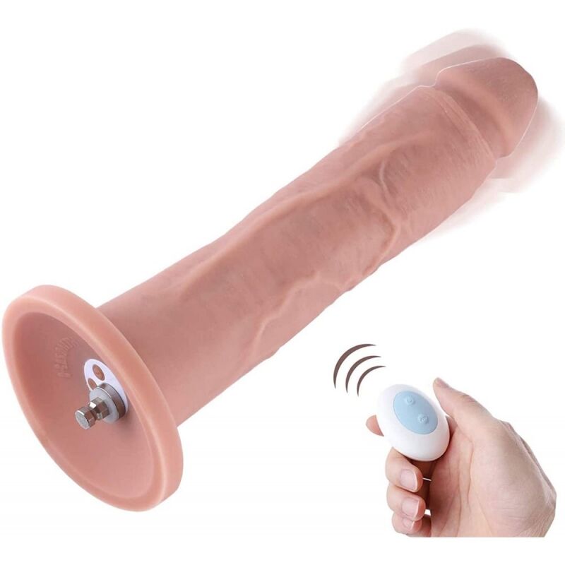 Фалоімітатор з вібрацією для секс-машин Hismith 10.2 Silicone Dildo with Vibe, KlicLok, пульт ДК Фалоімітатор з вібрацією для секс-машин Hismith 10.2 Silicone Dildo with Vibe, KlicLok, пульт ДК