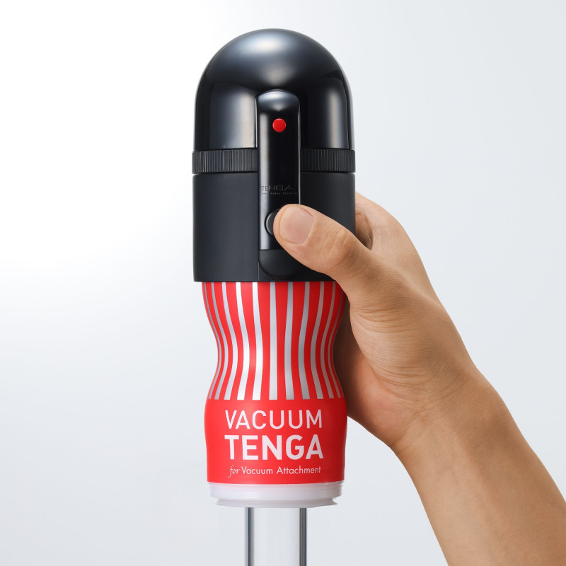 Вакуумна насадка Tenga VACUUM MAX + мастурбатор Tenga Vacuum Cup, 5 режимів роботи Вакуумна насадка Tenga VACUUM MAX + мастурбатор Tenga Vacuum Cup, 5 режимів роботи