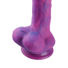 Фаллоимитатор с вибрацией для секс-машин Hismith 8.2 Purple Silicone Dildo with Vibe, KlicLok