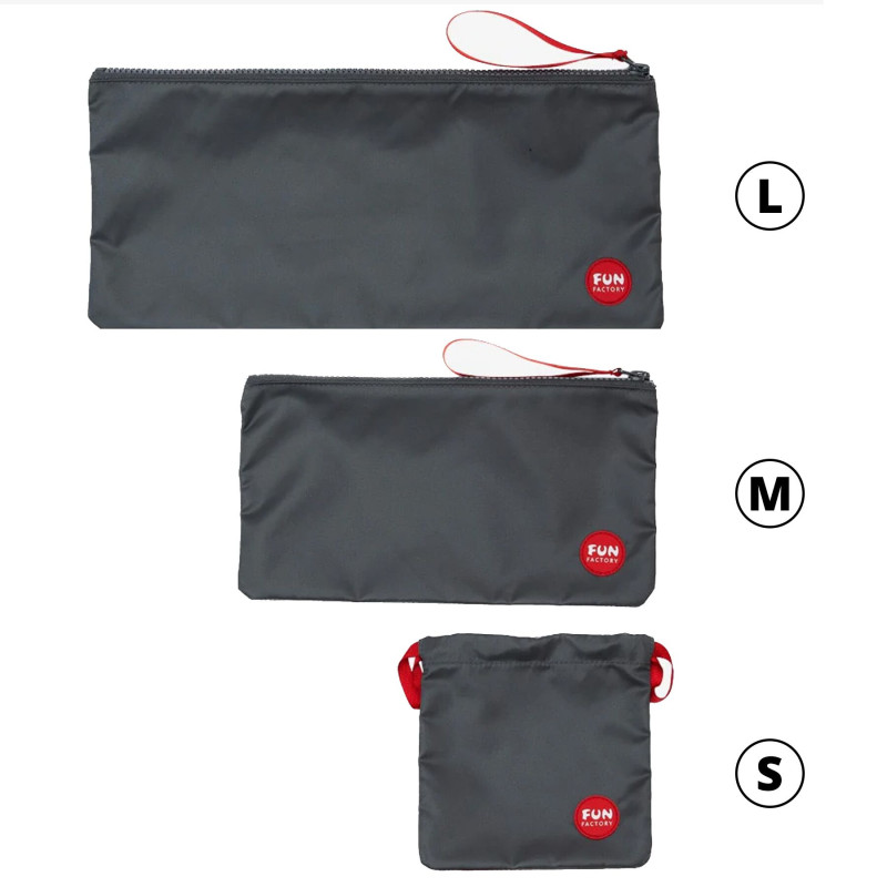 Сумка для секс-іграшок Fun Factory TOYBAG, S, сіра, кисет, 14x14 см Сумка для секс-іграшок Fun Factory TOYBAG, S, сіра, кисет, 14x14 см