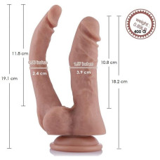 Подвійний фалоімітатор Hismith 9.8 Double Penetrator Silicone Dildo