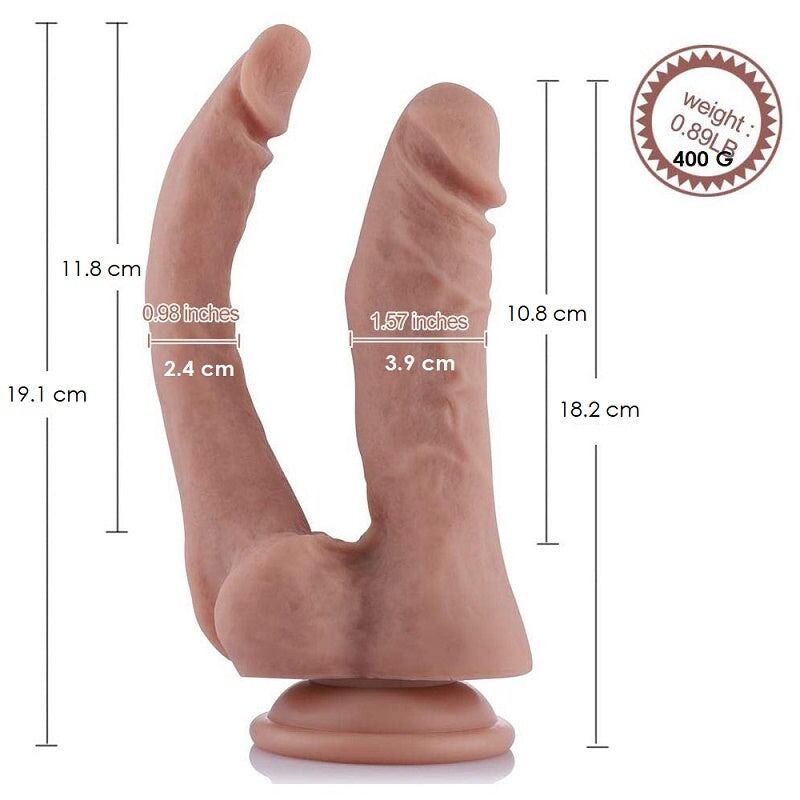 Подвійний фалоімітатор Hismith 9.8 Double Penetrator Silicone Dildo Подвійний фалоімітатор Hismith 9.8 Double Penetrator Silicone Dildo