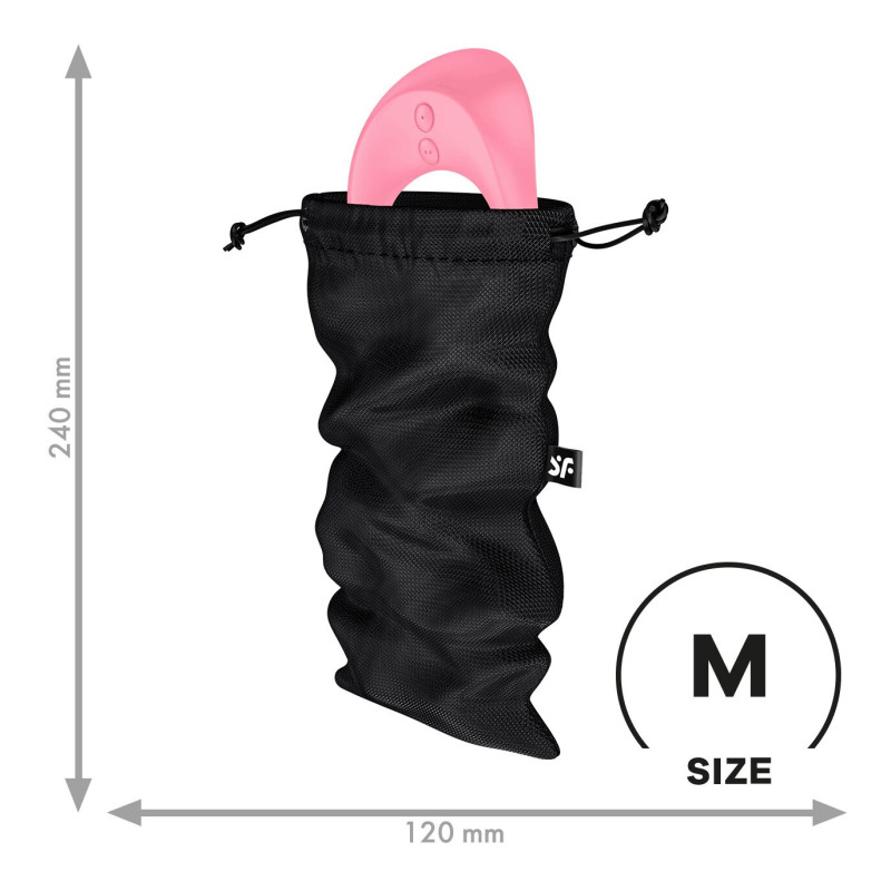 Мешочек для хранения игрушек Satisfyer Treasure Bag M Black Мешочек для хранения игрушек Satisfyer Treasure Bag M Black
