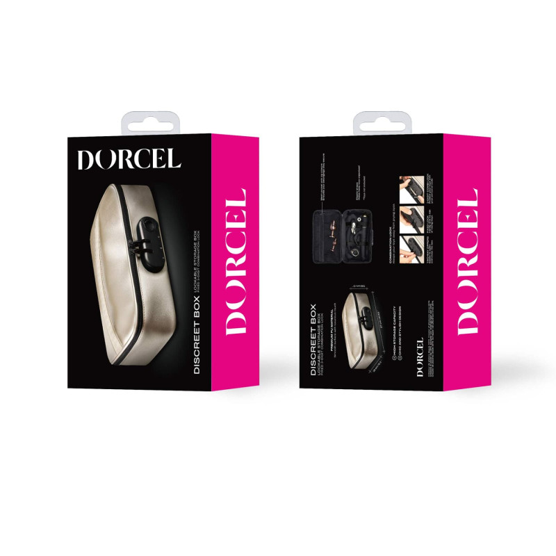 Кейс для іграшок Dorcel DISCREET BOX LUXURY GOLD, кодовий замок, 27×16×7,62 см Кейс для іграшок Dorcel DISCREET BOX LUXURY GOLD, кодовий замок, 27×16×7,62 см