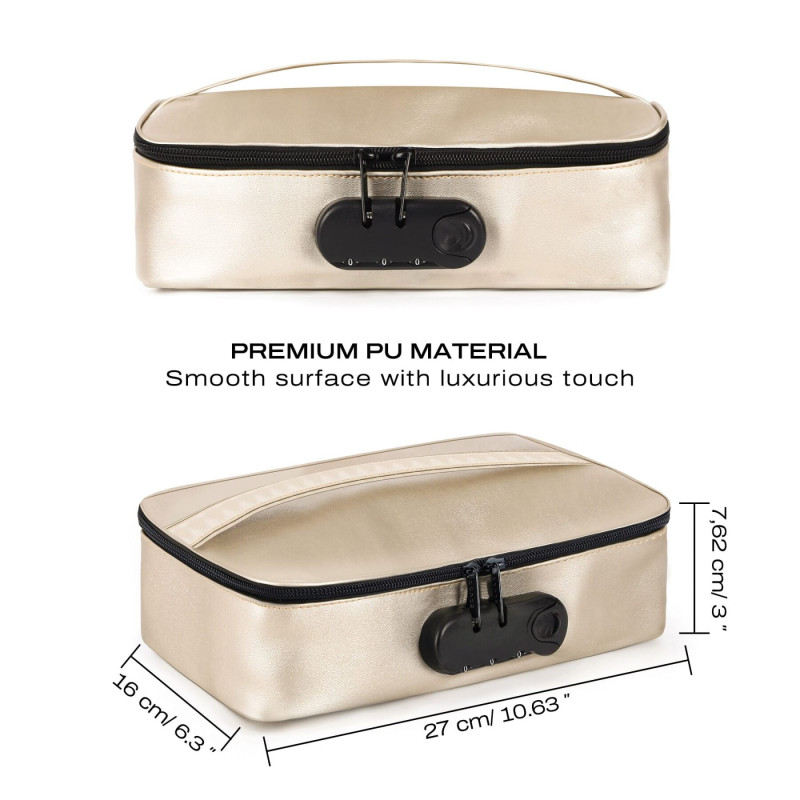 Кейс для іграшок Dorcel DISCREET BOX LUXURY GOLD, кодовий замок, 27×16×7,62 см Кейс для іграшок Dorcel DISCREET BOX LUXURY GOLD, кодовий замок, 27×16×7,62 см