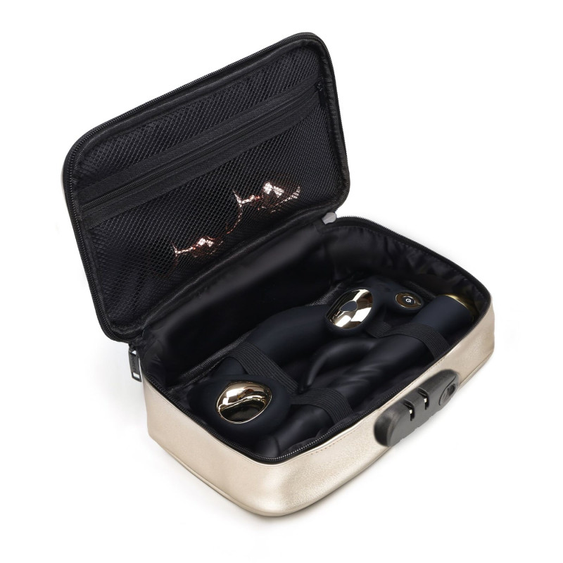Кейс для іграшок Dorcel DISCREET BOX LUXURY GOLD, кодовий замок, 27×16×7,62 см Кейс для іграшок Dorcel DISCREET BOX LUXURY GOLD, кодовий замок, 27×16×7,62 см