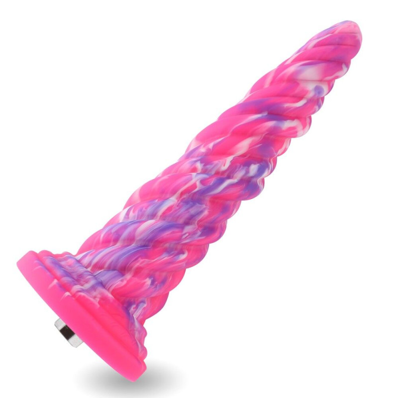 Фантазийный фаллоимитатор 10.12″ для секс-машин Hismith Silicone Dildo rose Monster Series, KlicLok Фантазийный фаллоимитатор 10.12″ для секс-машин Hismith Silicone Dildo rose Monster Series, KlicLok