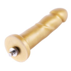 Золотой фаллоимитатор Hismith 6.8″ Golden Silicone Dildo, система KlicLok