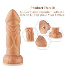 Силиконовый дилдо Hismith Slightly Curved Silicone Dildo Monster Series