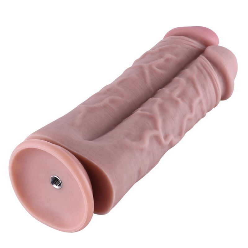 Подвійний дилдо для секс-машин Hismith 8.5″ Two Cocks One Hole Silicone Dildo Подвійний дилдо для секс-машин Hismith 8.5″ Two Cocks One Hole Silicone Dildo