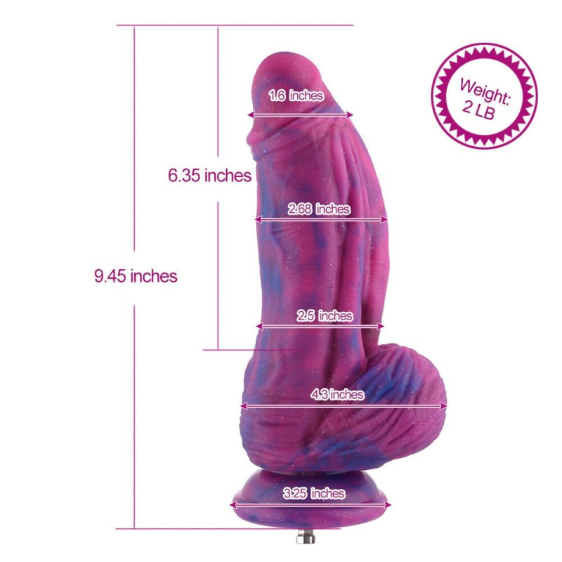 Фалоімітатор для секс-машин Hismith 9.45″ Silicone Fantasy Series Dildo, система кріплення KlicLok Фалоімітатор для секс-машин Hismith 9.45″ Silicone Fantasy Series Dildo, система кріплення KlicLok