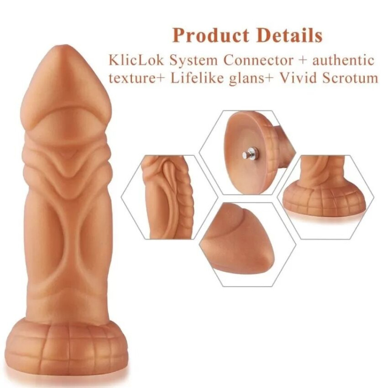 Силіконовий дилдо з вібрацією Hismith Slightly Curved Vibrating Silicone Dildo Monster Series Силіконовий дилдо з вібрацією Hismith Slightly Curved Vibrating Silicone Dildo Monster Series