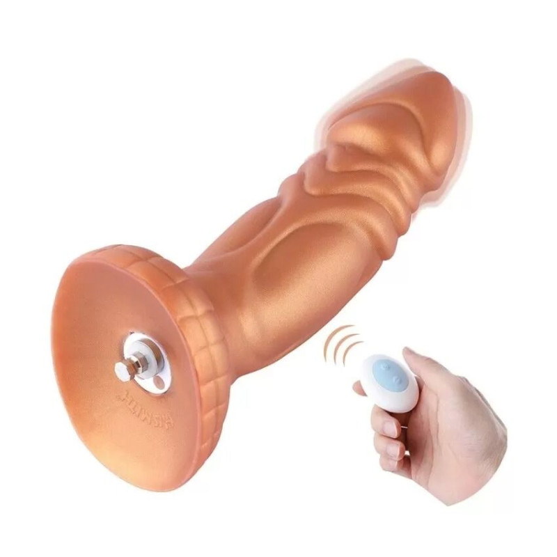 Силіконовий дилдо з вібрацією Hismith Slightly Curved Vibrating Silicone Dildo Monster Series Силіконовий дилдо з вібрацією Hismith Slightly Curved Vibrating Silicone Dildo Monster Series