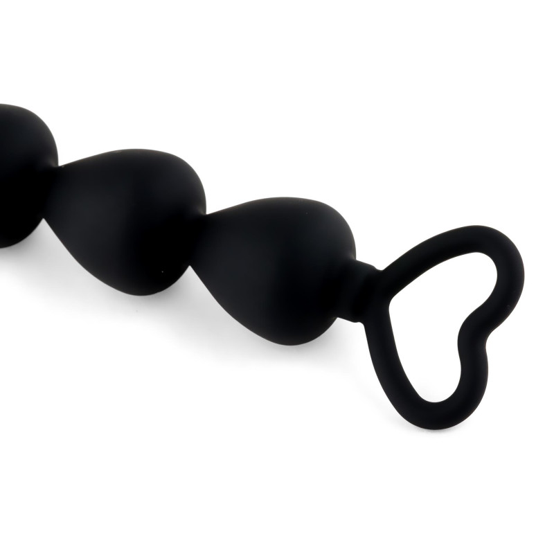 Анальная цепочка B - Series HeavyFun Anal Beads Heart Black