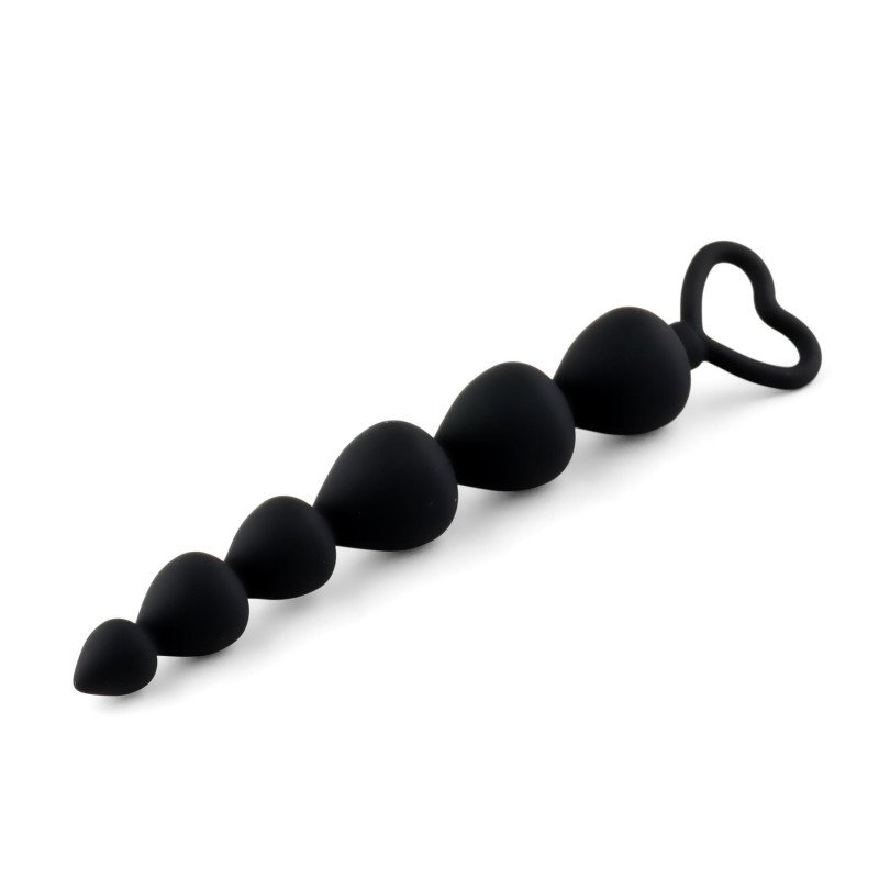 Анальная цепочка B - Series HeavyFun Anal Beads Heart Black