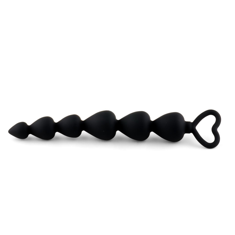 Анальная цепочка B - Series HeavyFun Anal Beads Heart Black