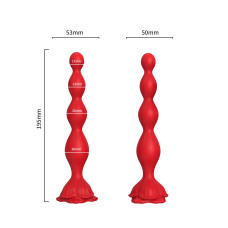 Анальный стимулятор B - Series Joy Rosestick Red, 9 Vibration Functions