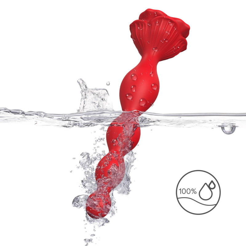 Анальный стимулятор B - Series Joy Rosestick Red, 9 Vibration Functions