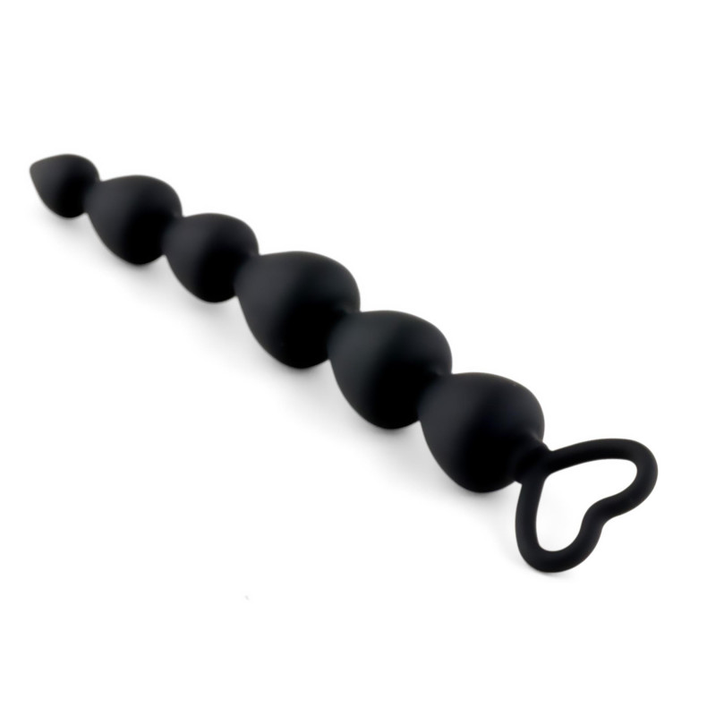 Анальная цепочка B - Series HeavyFun Anal Beads Heart Black