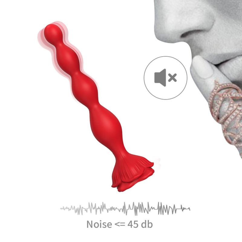 Анальный стимулятор B - Series Joy Rosestick Red, 9 Vibration Functions