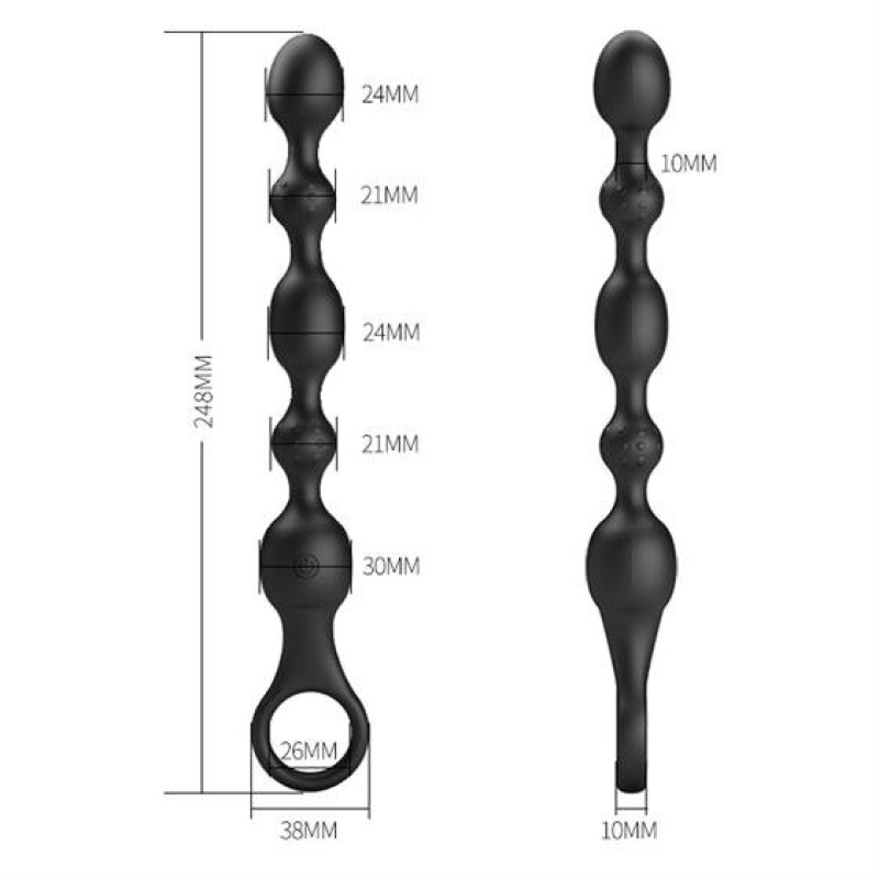 Анальный стимулятор Pretty Love Van Anal Beads Black