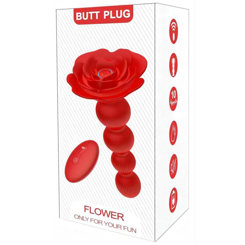 Анальный стимулятор B - Series Cute Rose Rotating Anal Beads