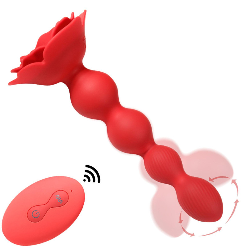 Анальный стимулятор B - Series Cute Rose Rotating Anal Beads