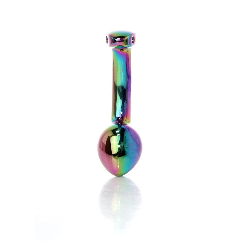 Анальная пробка B - Series HeavyFun Curved Jewellery Multicolour Plug S