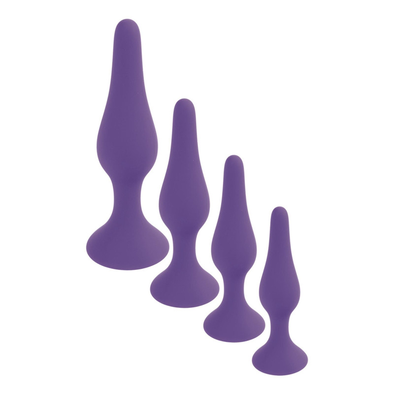 Анальная пробка B - Series HeavyFun Silicone Plug XL Purple
