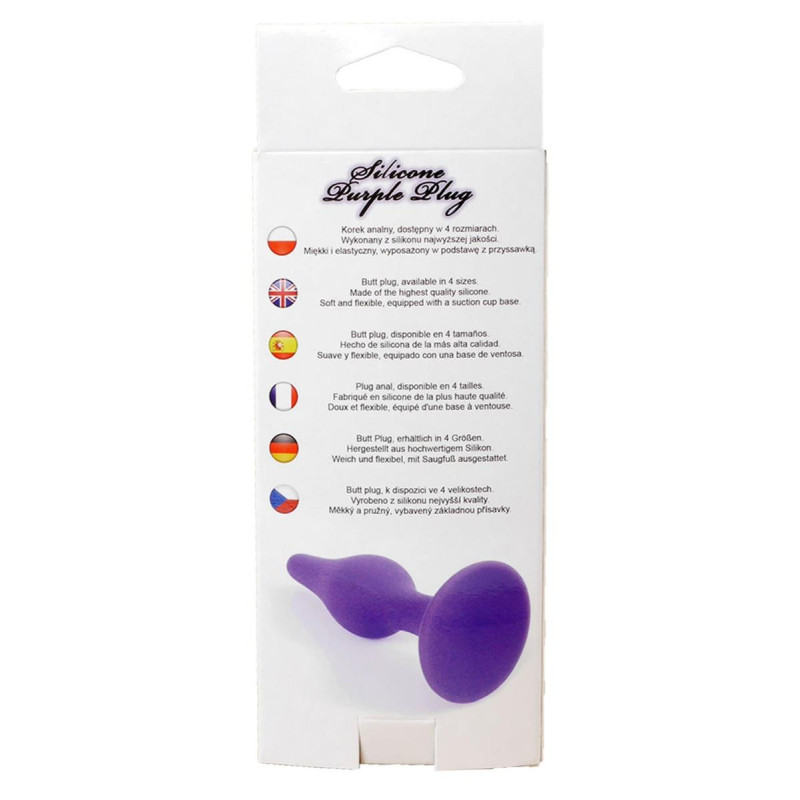Анальная пробка B - Series HeavyFun Silicone Plug XL Purple