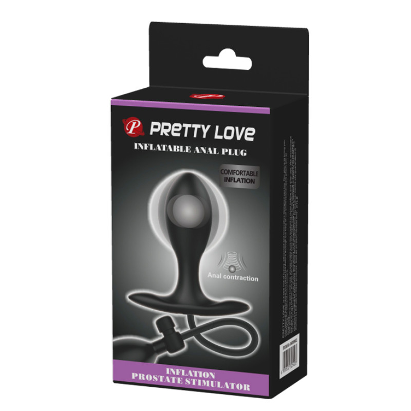 Анальная пробка Pretty Love Inflatable Anal Plug Black