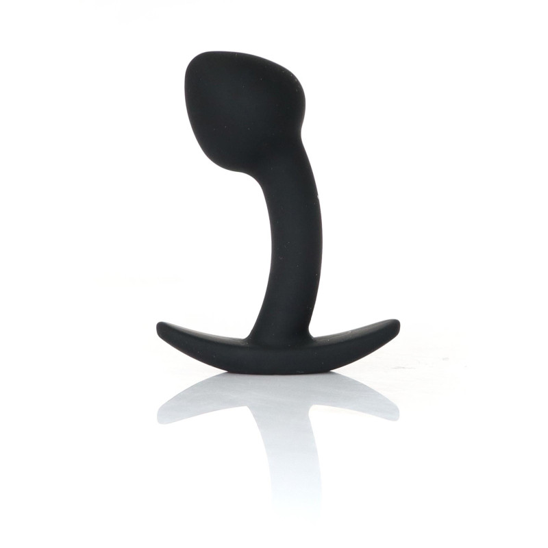 Анальная пробка B - Series HeavyFun Curved Silicone Black Plug S