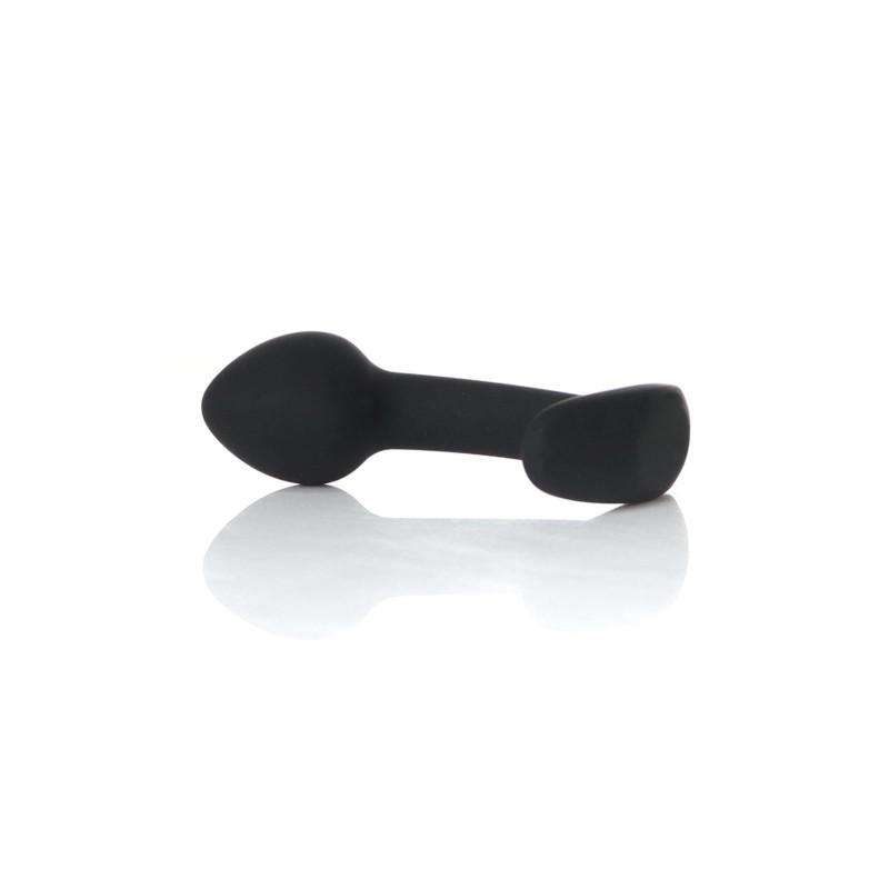 Анальная пробка B - Series HeavyFun Curved Silicone Black Plug S