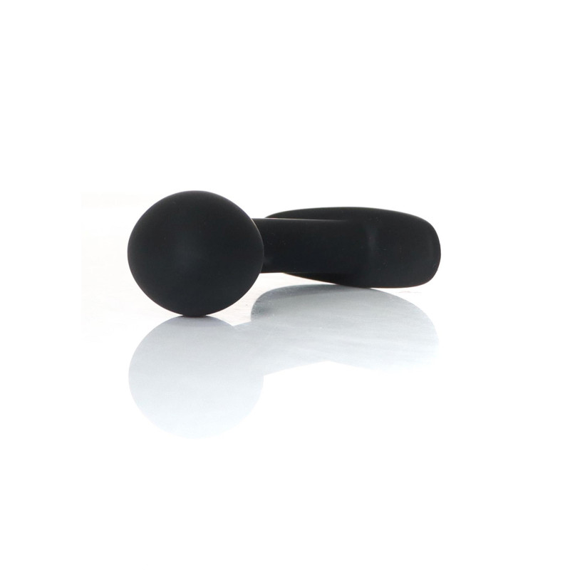 Анальная пробка B - Series HeavyFun Curved Silicone Black Plug S