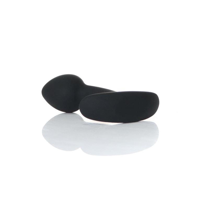Анальная пробка B - Series HeavyFun Curved Silicone Black Plug S