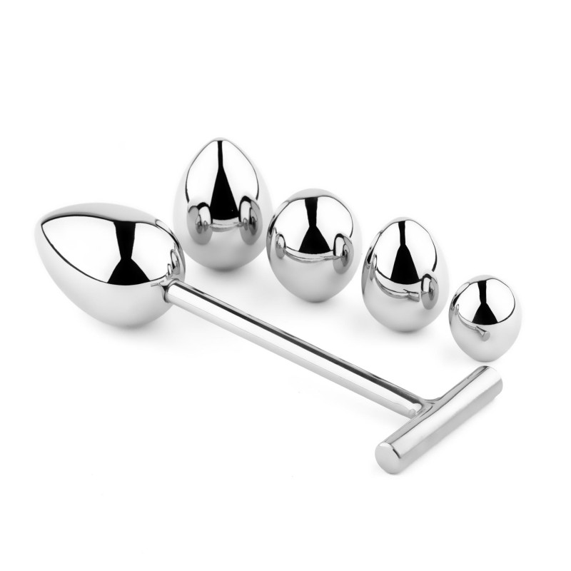 Анальна пробка зі змінними елементами B - Series HeavyFun Jewellery Metal Anal Plug No. 3