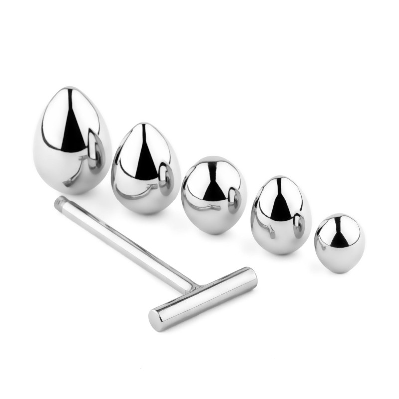 Анальна пробка зі змінними елементами B - Series HeavyFun Jewellery Metal Anal Plug No. 3