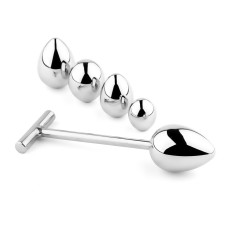 Анальна пробка зі змінними елементами B - Series HeavyFun Jewellery Metal Anal Plug No. 3