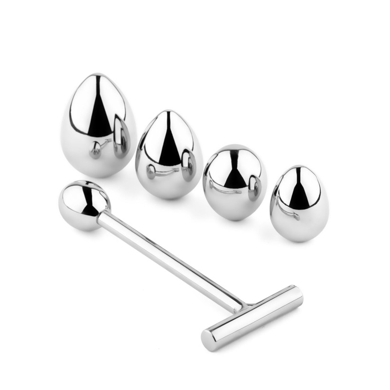 Анальна пробка зі змінними елементами B - Series HeavyFun Jewellery Metal Anal Plug No. 3